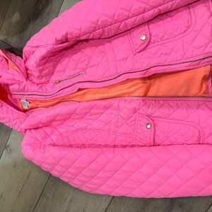 Crown Bright Pink Quilted Puffer Jacket